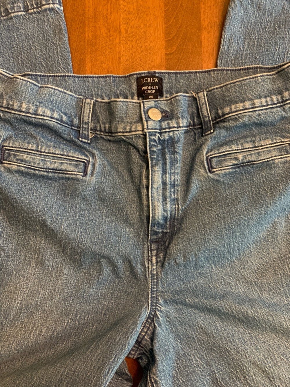 J crew Factory women’s wide leg crop jeans size 29